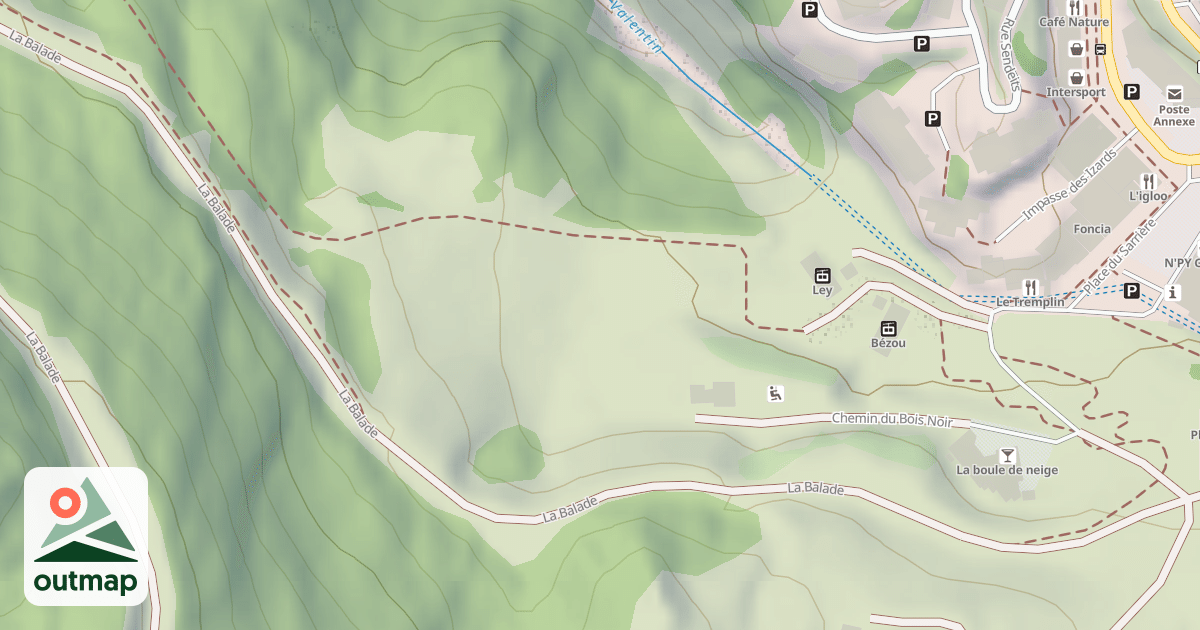 Map of Piste de luge