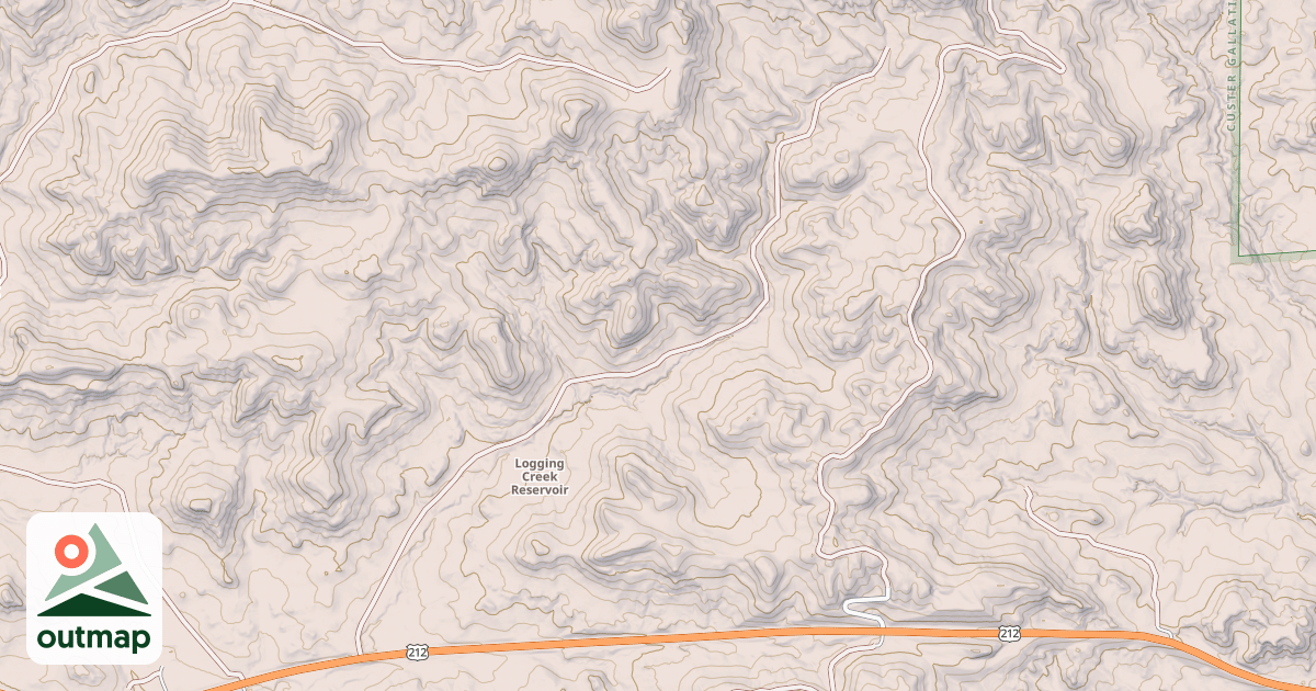 Map of LOGGING CREEK