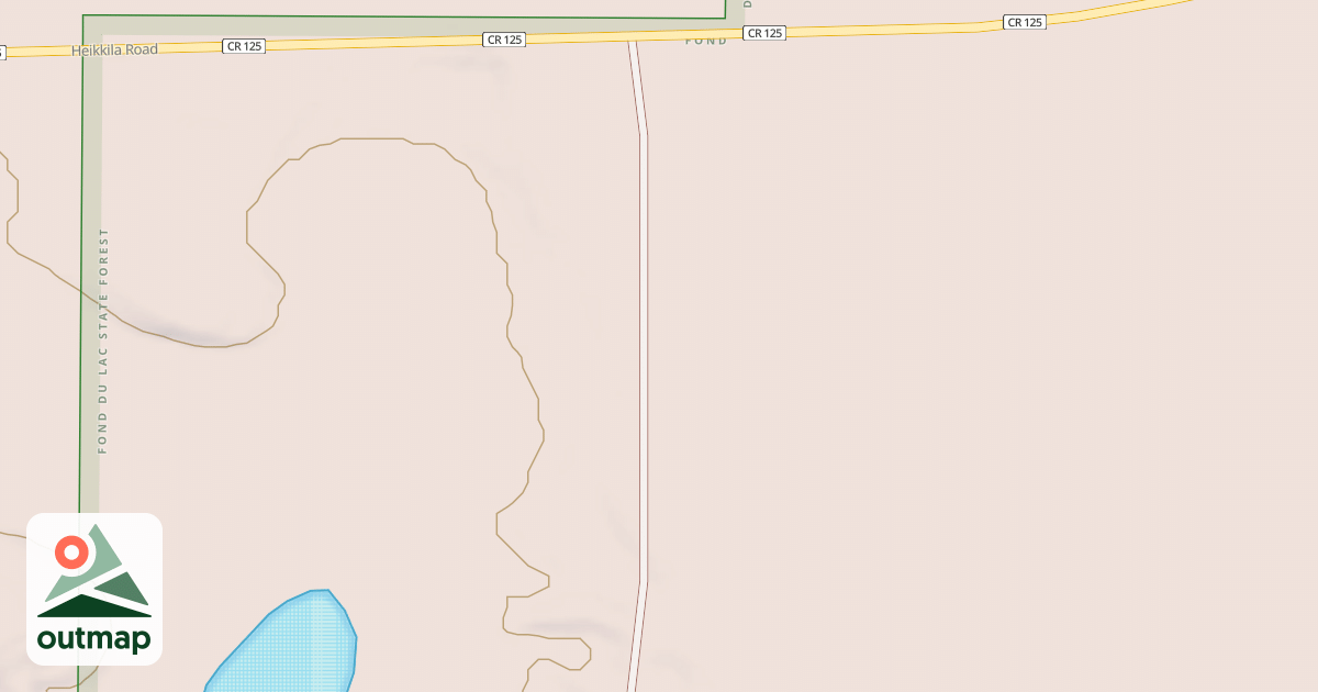 Map of Fond du Lac State Forest Trails