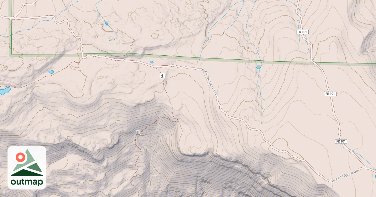 Map of FOX CR SPUR