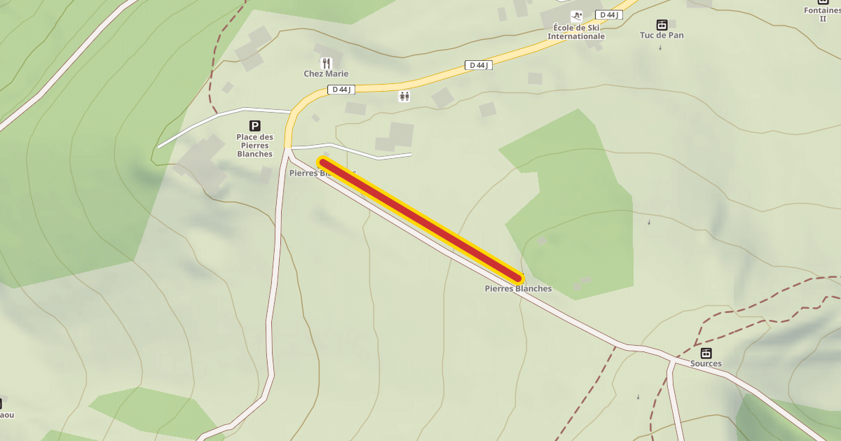 Map preview of Pierres Blanches