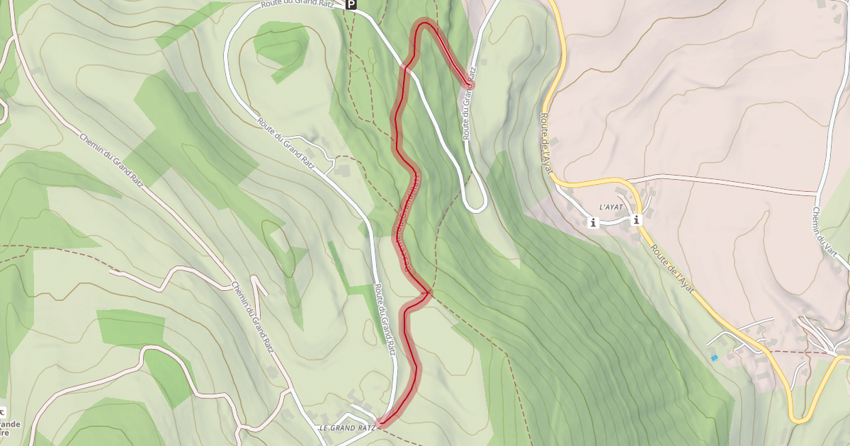 Map preview of Descente du Grand Ratz