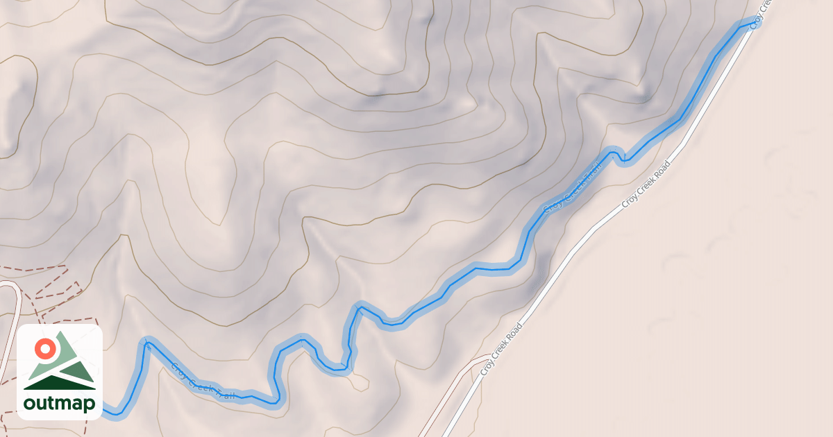 Map of Croy Creek Trail