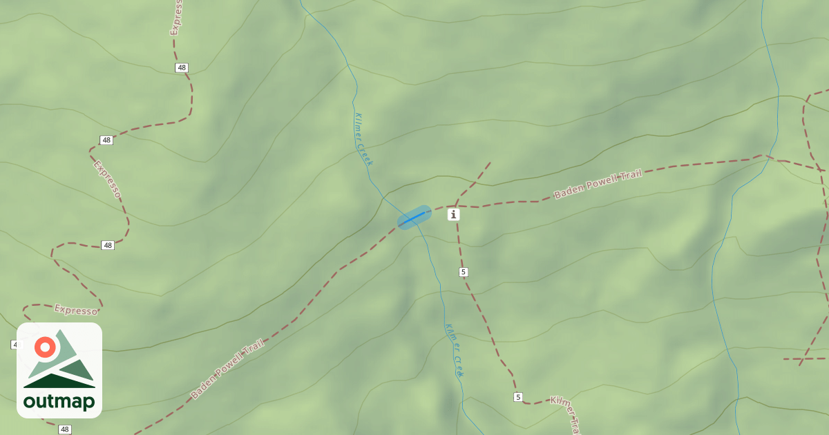Map of Baden Powell Trail