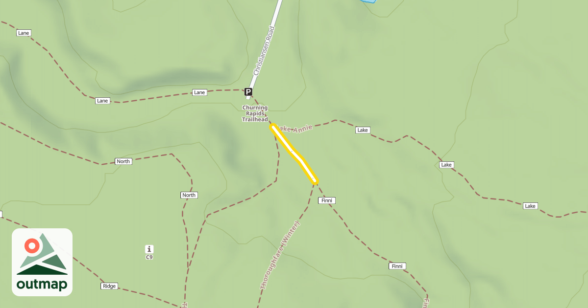 Map of Finni Creek