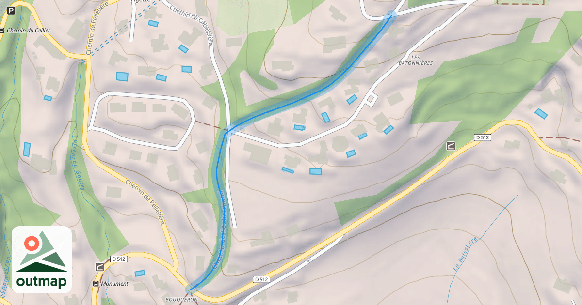 Map of Chemin de Souberthaud