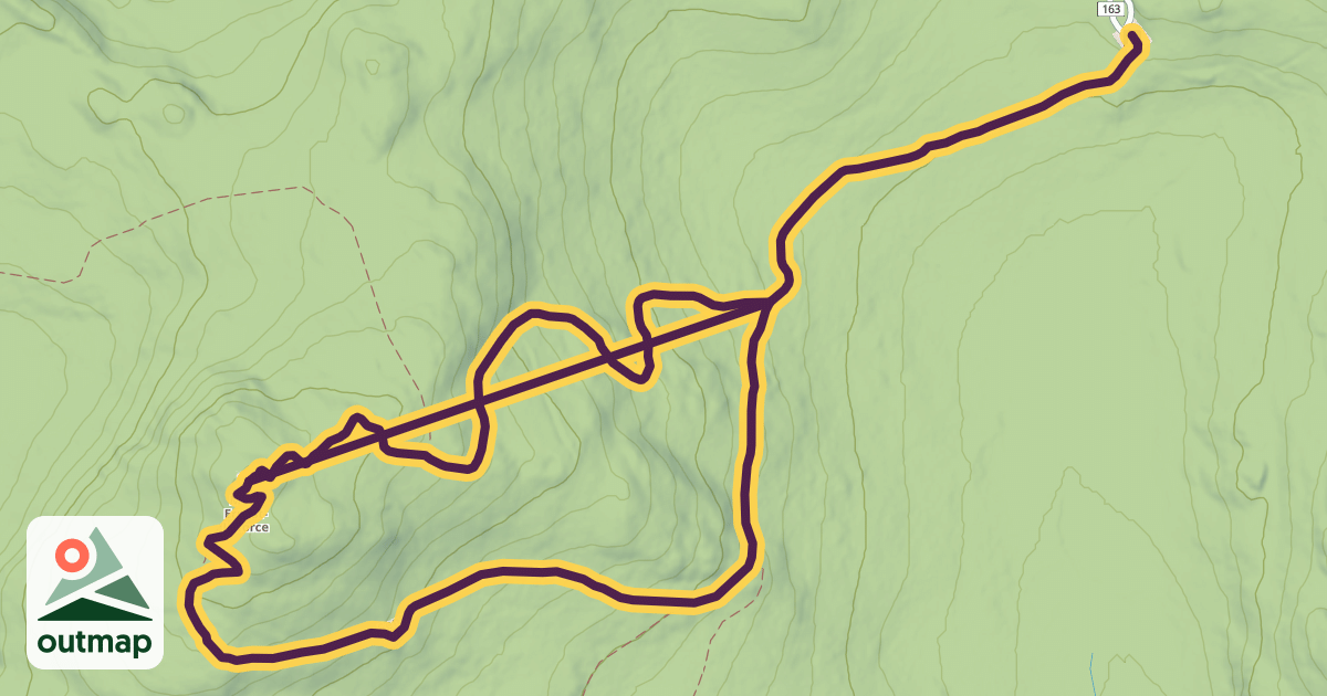 Map of Mont Ernest-Laforce Trail