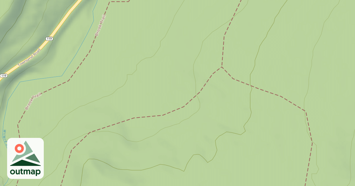 Map of Friends Loop Trail (Orange)