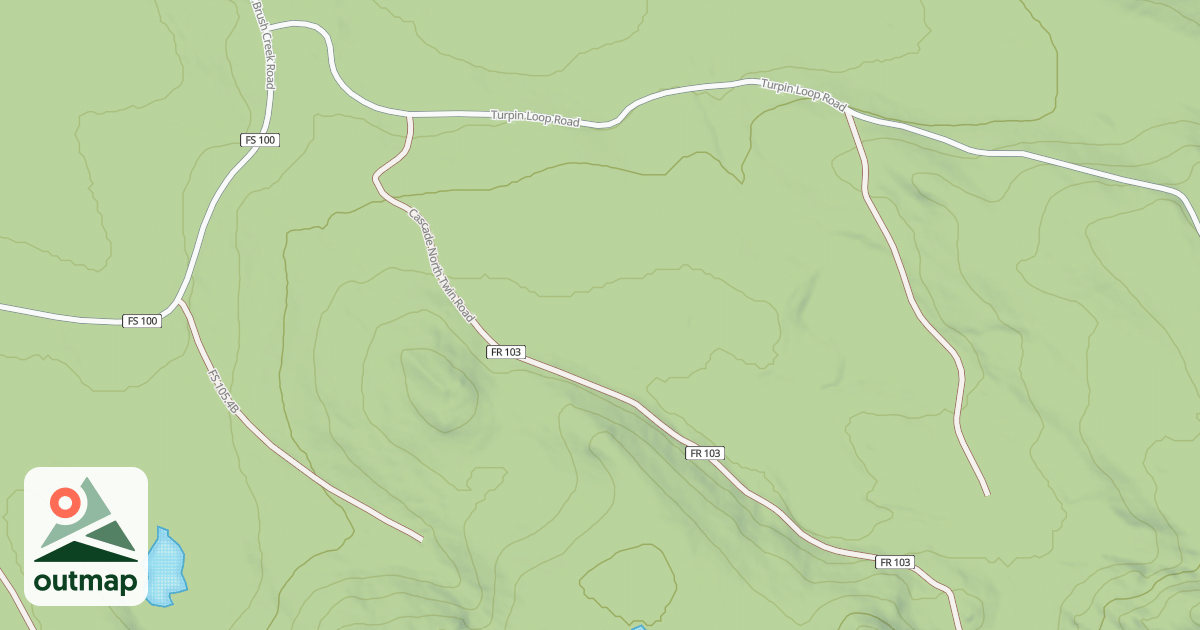 Map of CASCADE NORTH TWIN