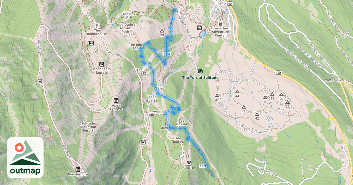 Map of Kruzr Trail