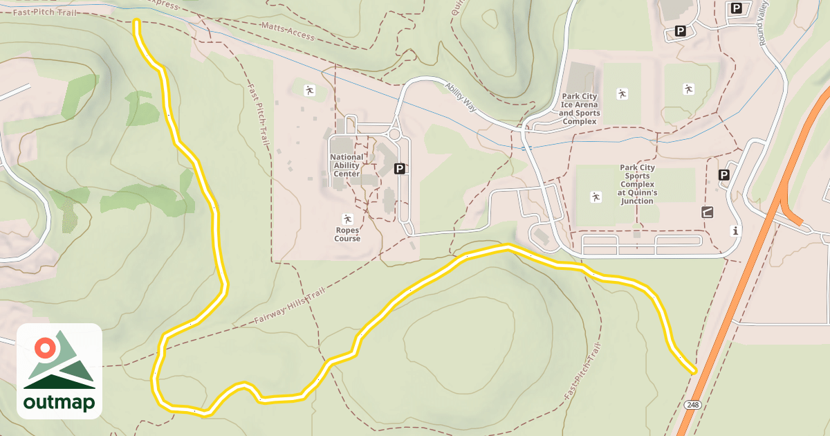 Map of Hat Trick Trail