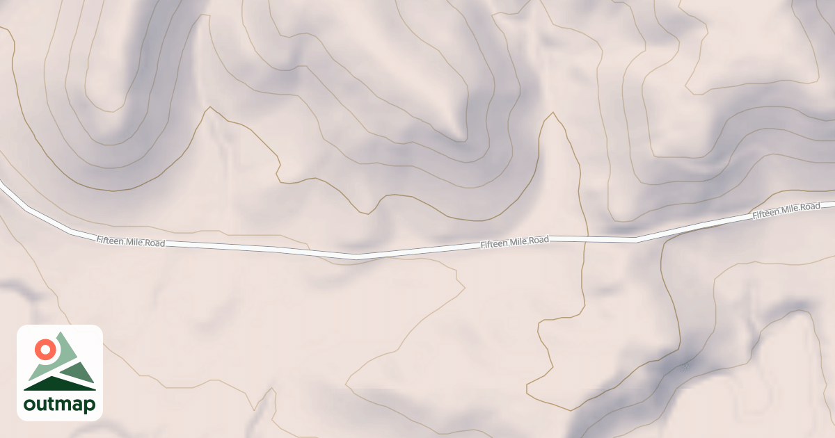 Map of FIFTEEN MILE