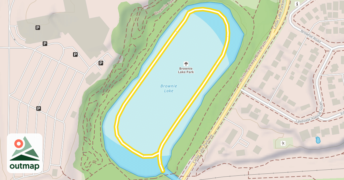 Map of Brownie Lake Trail