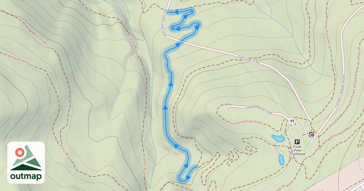 Map of Rush Trail - Exit Stage Left Section