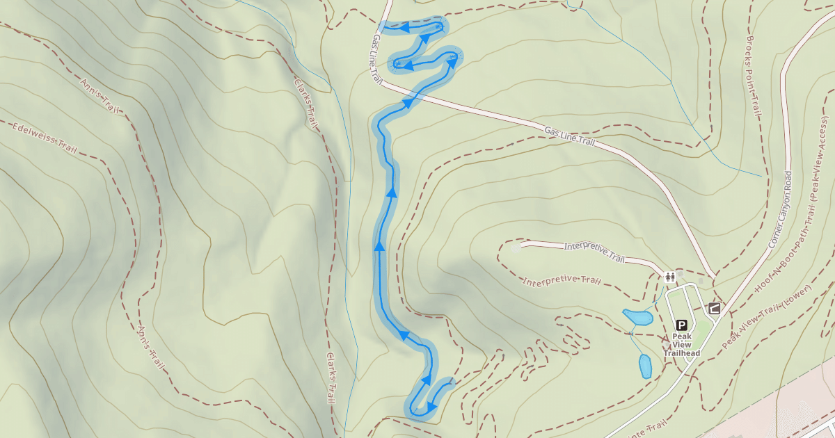 Map preview of Rush Trail - Exit Stage Left Section