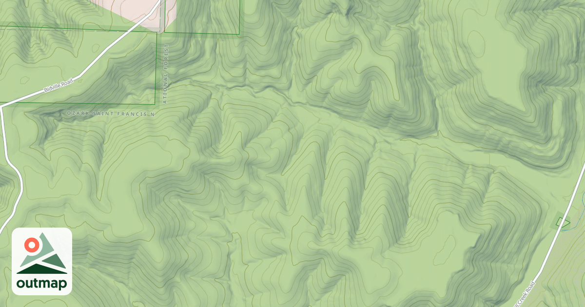 Map of EUREKA SPRINGS HOLLOW