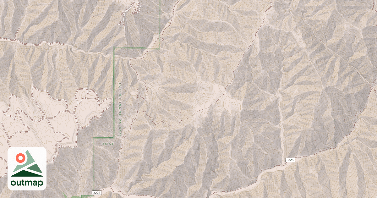 Map of Table Springs/Bear Creek Trail