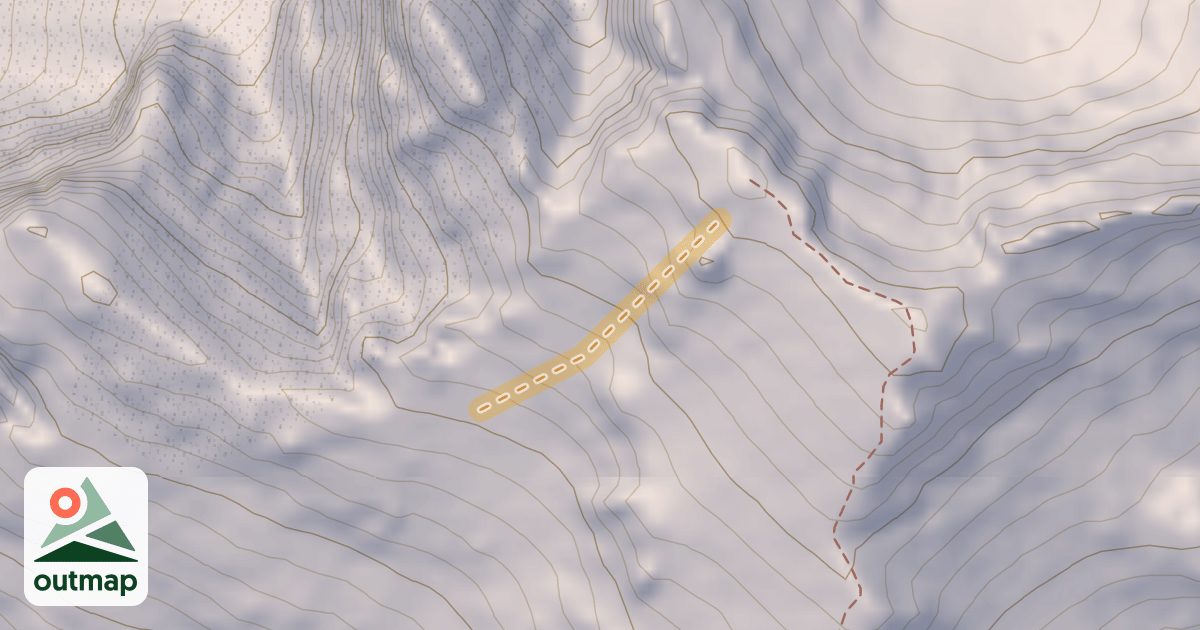 Map of Snoqualmie Mountain Ski Tour