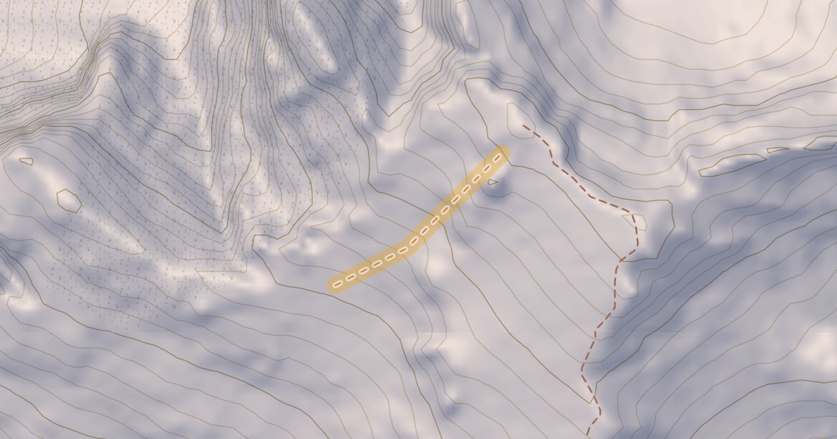 Map preview of Snoqualmie Mountain Ski Tour