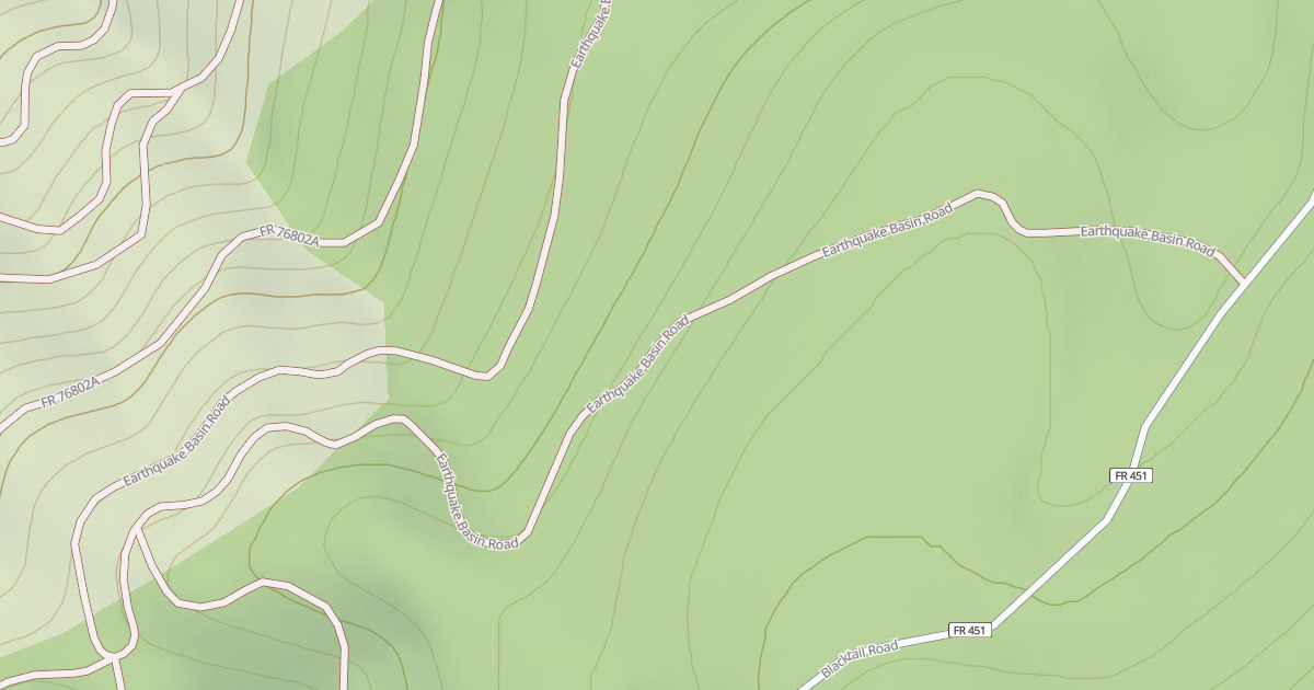 Map preview of EARTHQUAKE BASIN