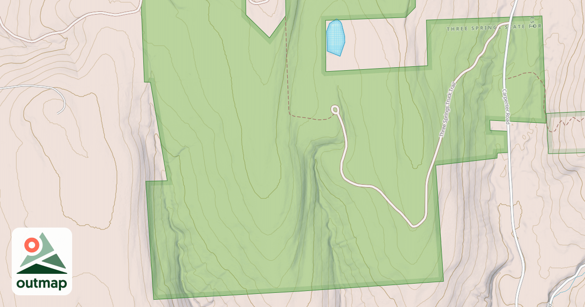 Map of Bustachtop Trail