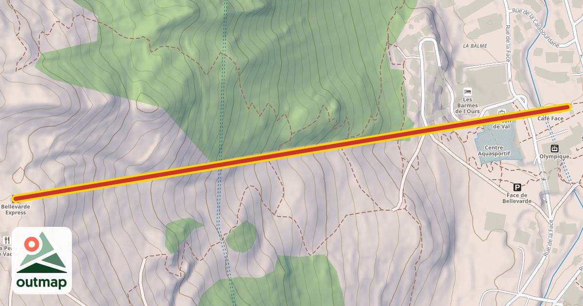Map of Bellevarde Express