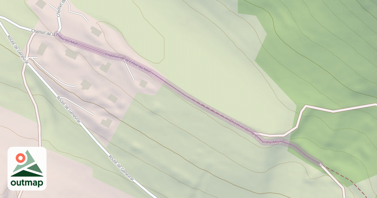 Map of Chemin de la Croix du Mur