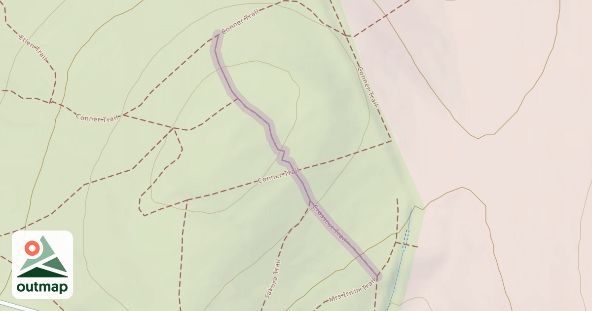 Map of Crosscut Trail