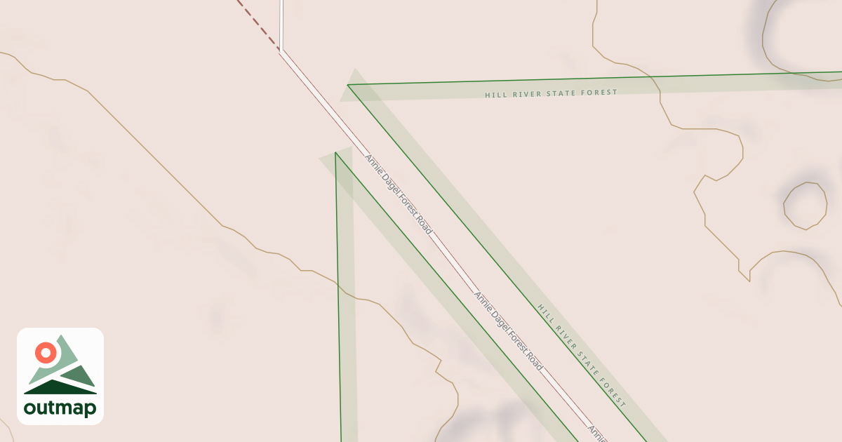 Map of Rabey Line Trail