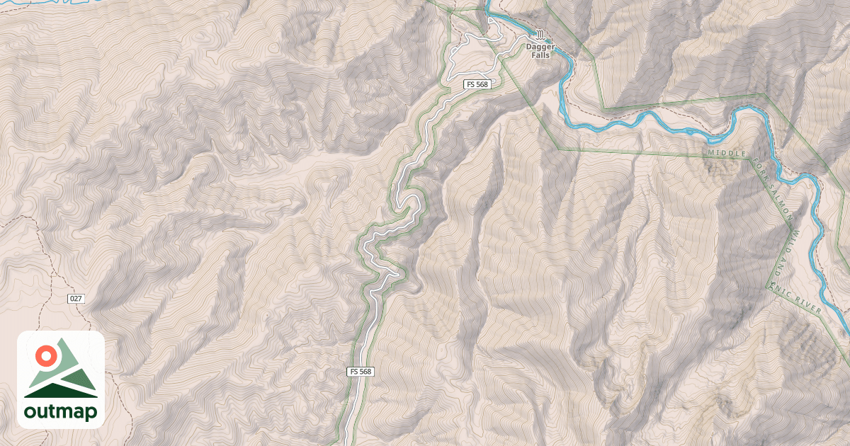 Map of Boundry Creek Road Corridor