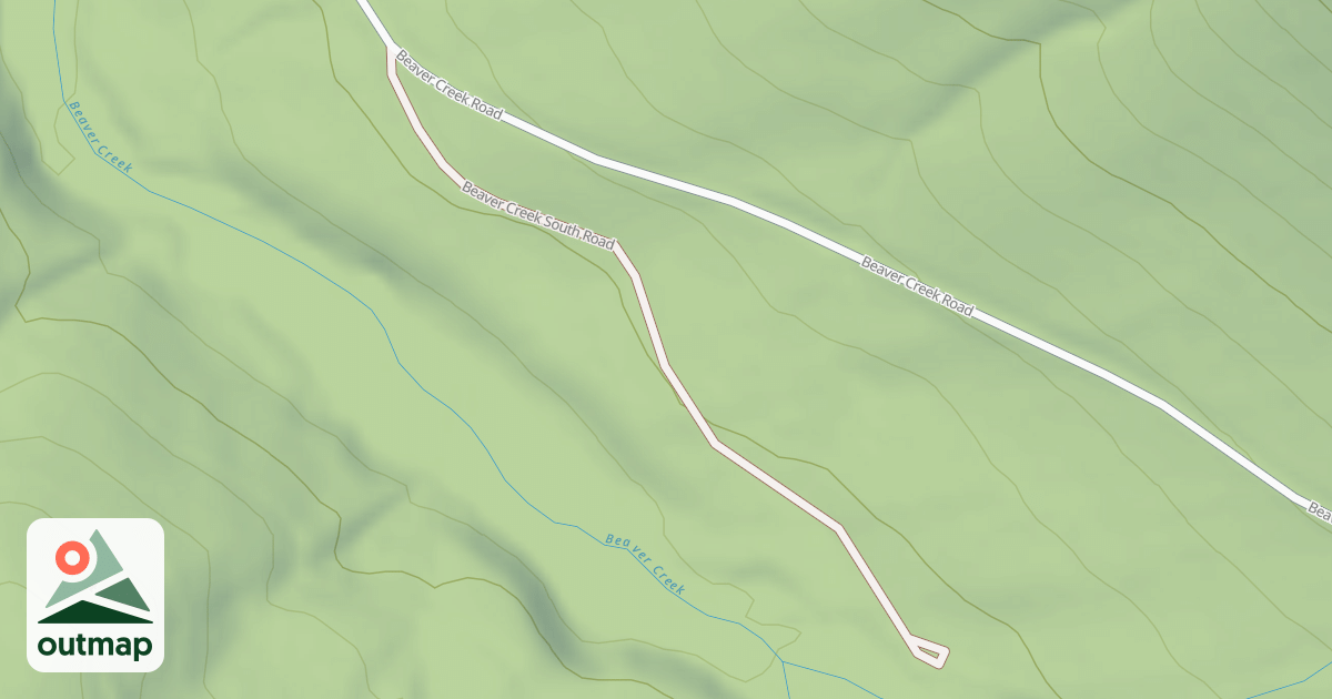 Map of BEAVER CREEK SOUTH