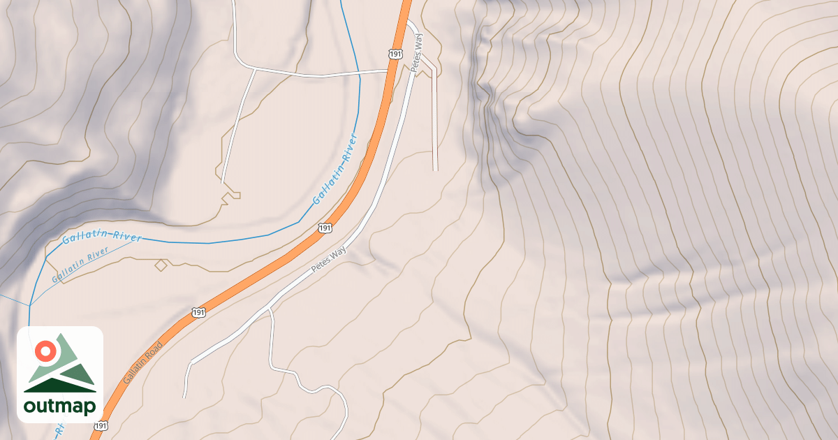 Map of BULL RIDGE