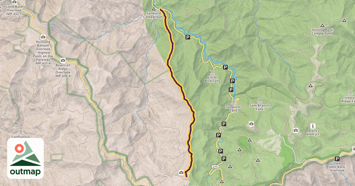 Map of Green Mountain Trail