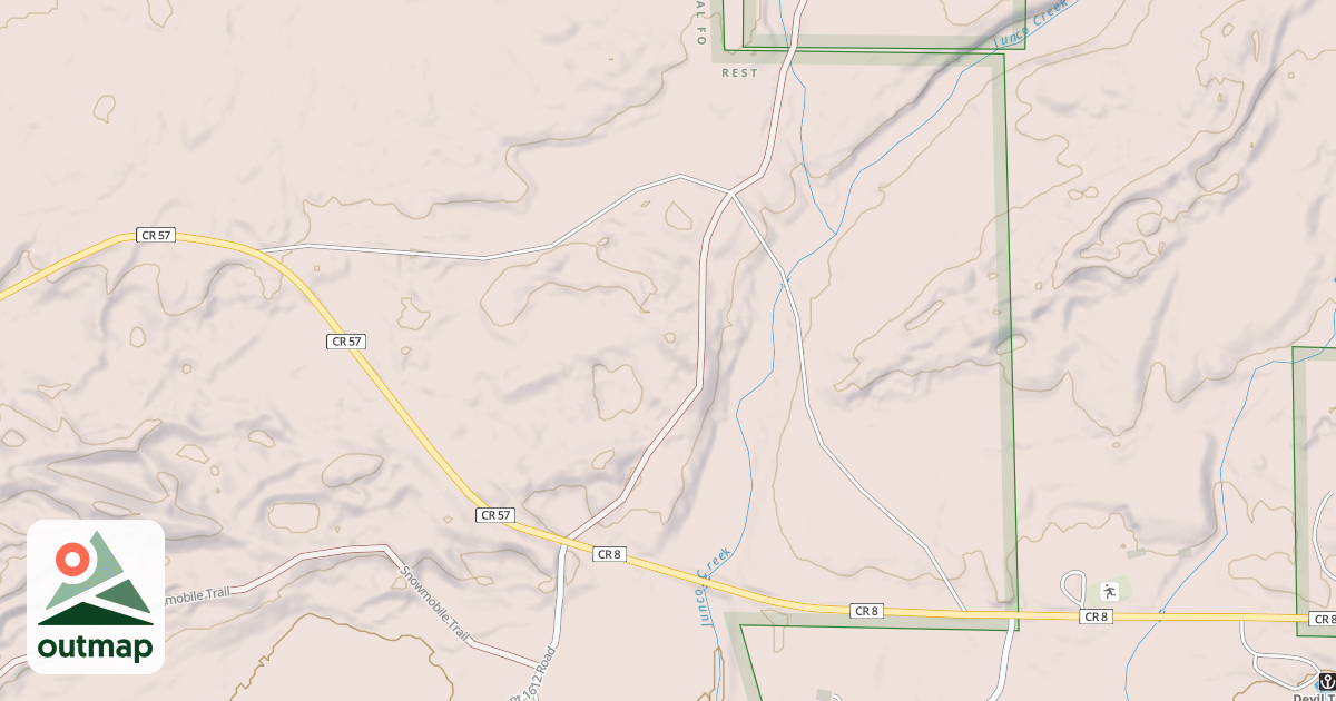 Map of EXPRESSWAY SNOWMOBILE ROUTE