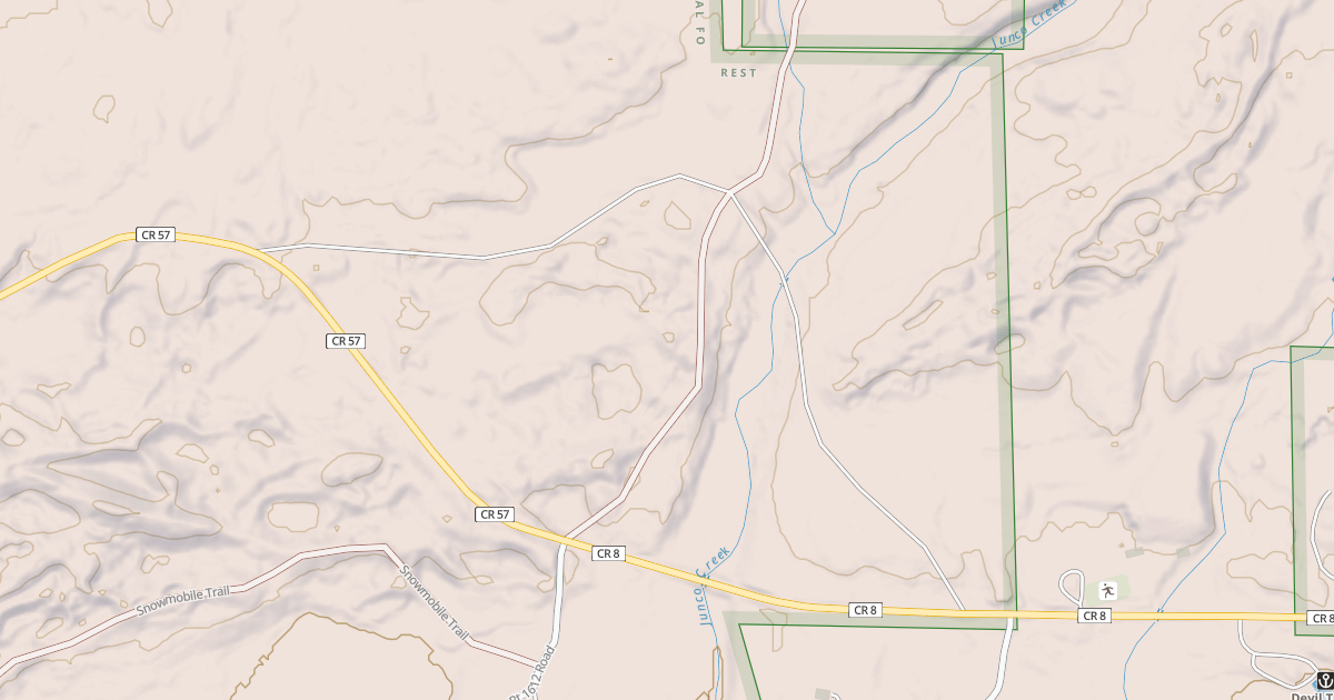 Map preview of EXPRESSWAY SNOWMOBILE ROUTE