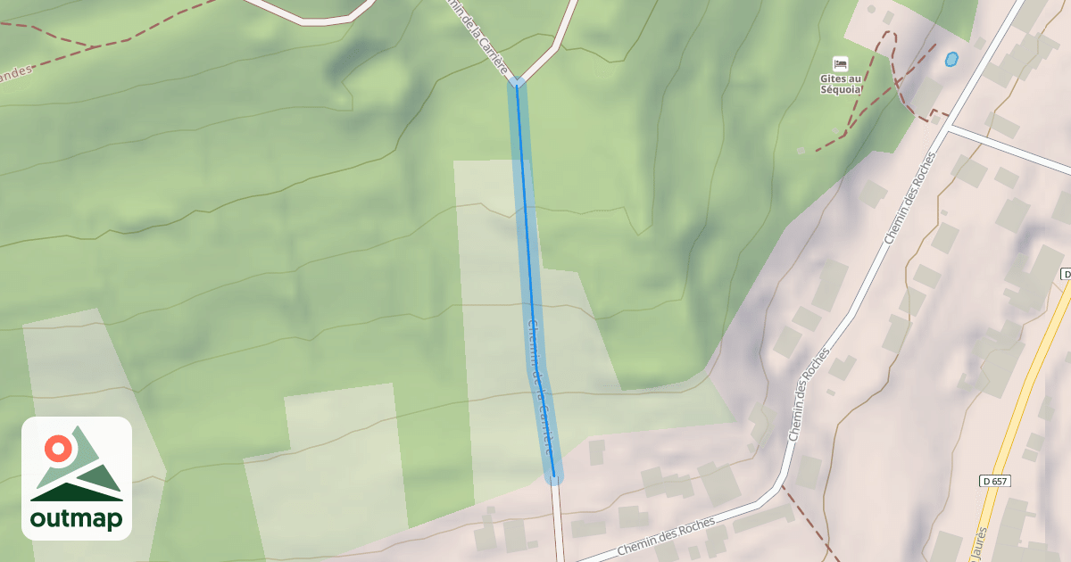 Map of Chemin de la Carrière
