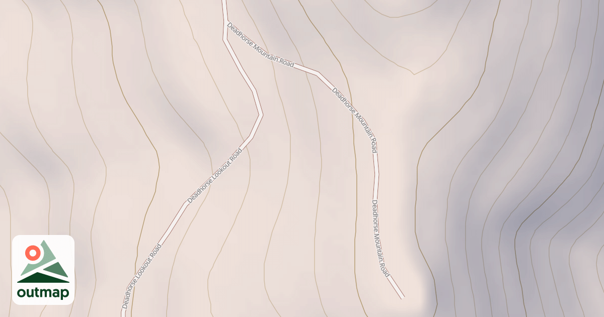 Map of DEADHORSE MTN