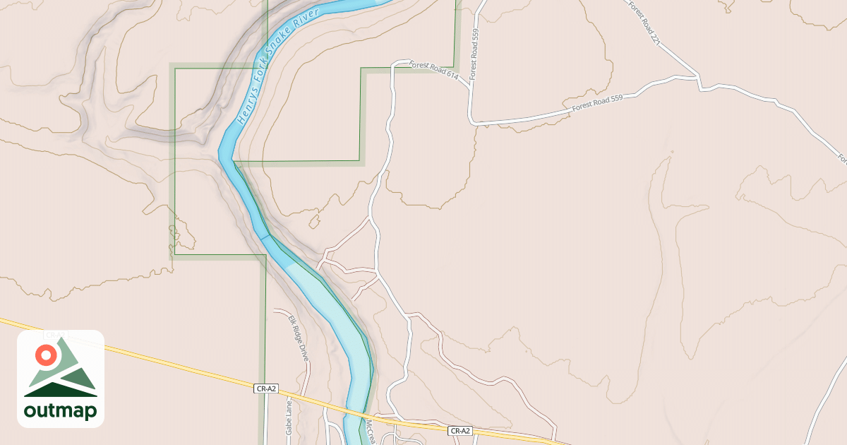 Map of COFFEE POT LODGE SPUR C