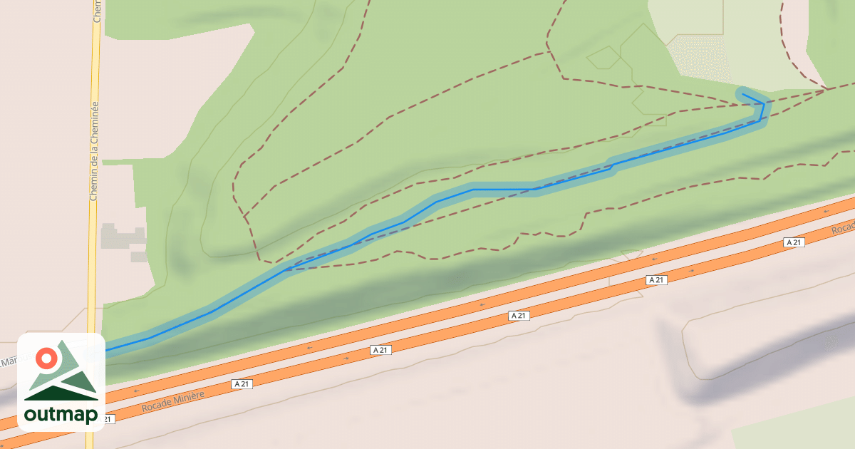 Map of Sentier Henry Marousez