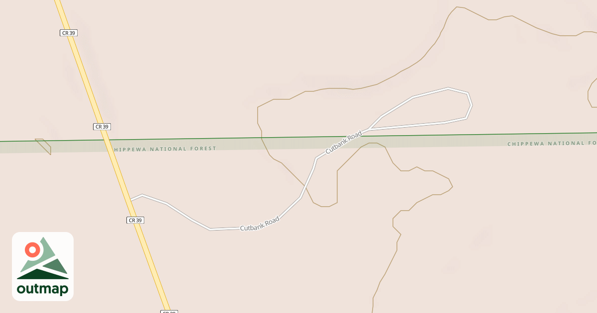Map of CUT BANK ROAD SE = IRR 423