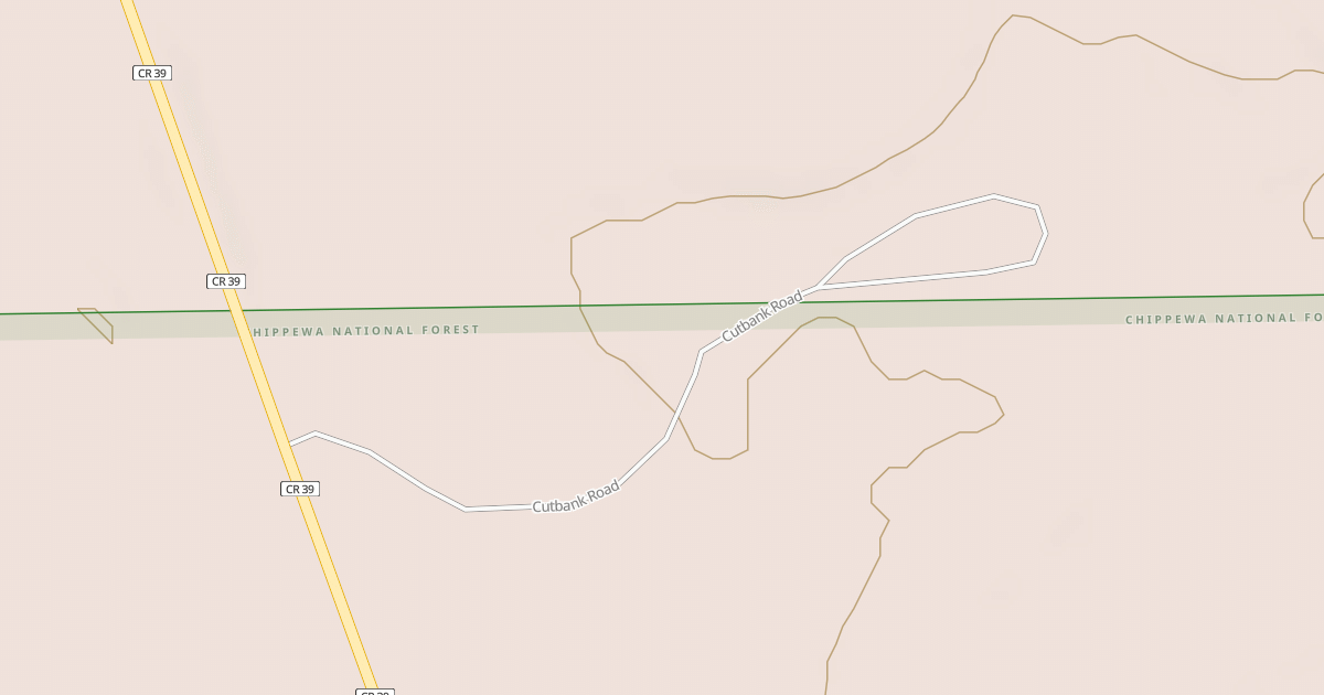 Map preview of CUT BANK ROAD SE = IRR 423