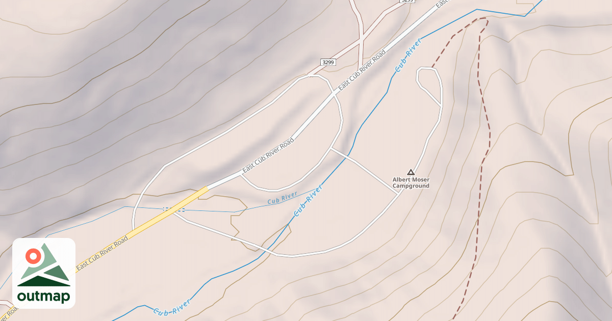 Map of ALBERT MOSER CAMPGROUND