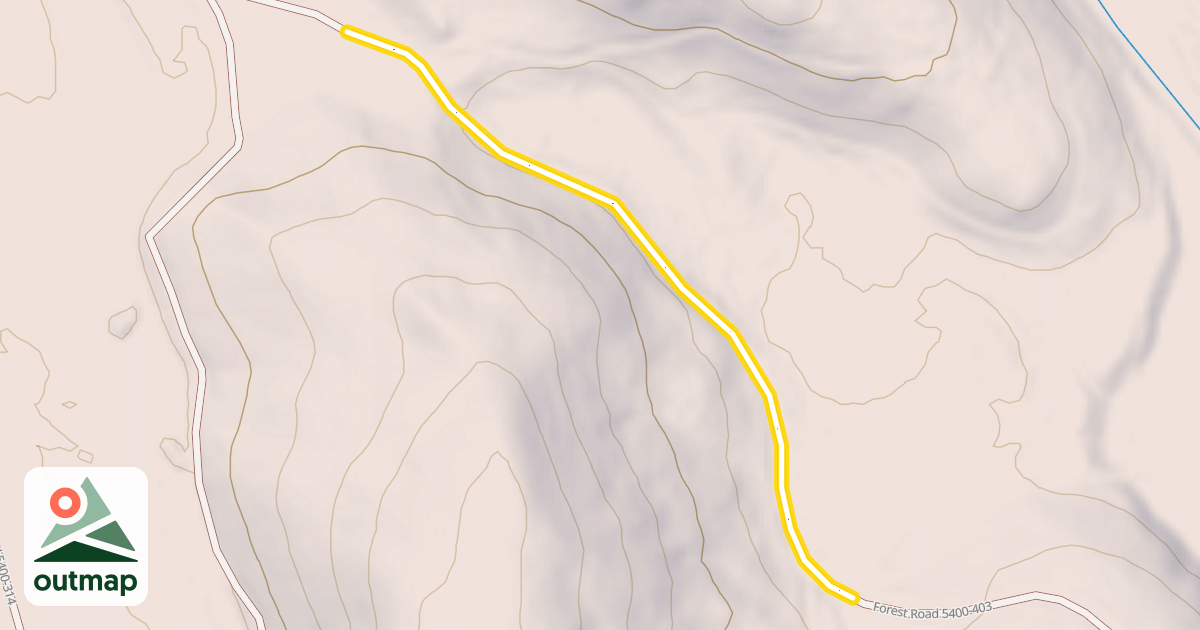Map of Forest Road 5400-403