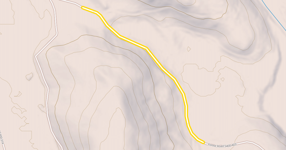 Map preview of Forest Road 5400-403
