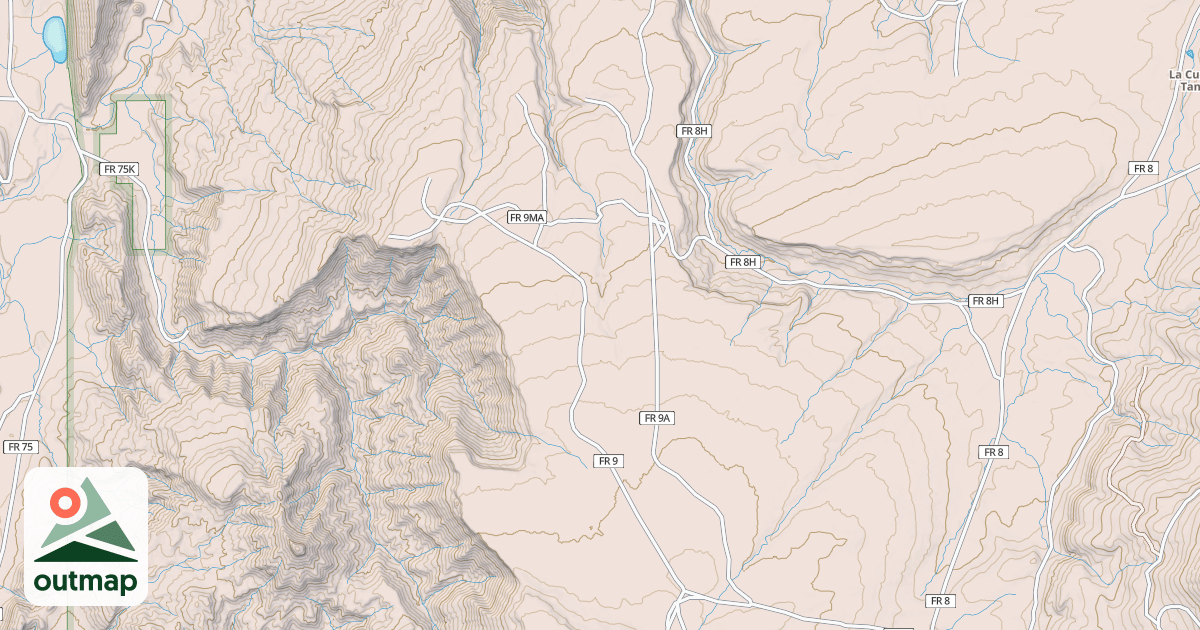 Map of MAESTAS TANK