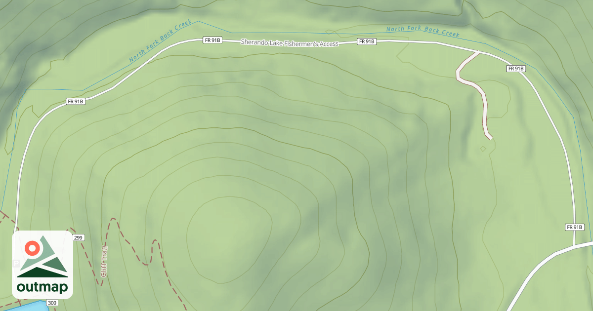 Map of FISHERMAN ACCESS
