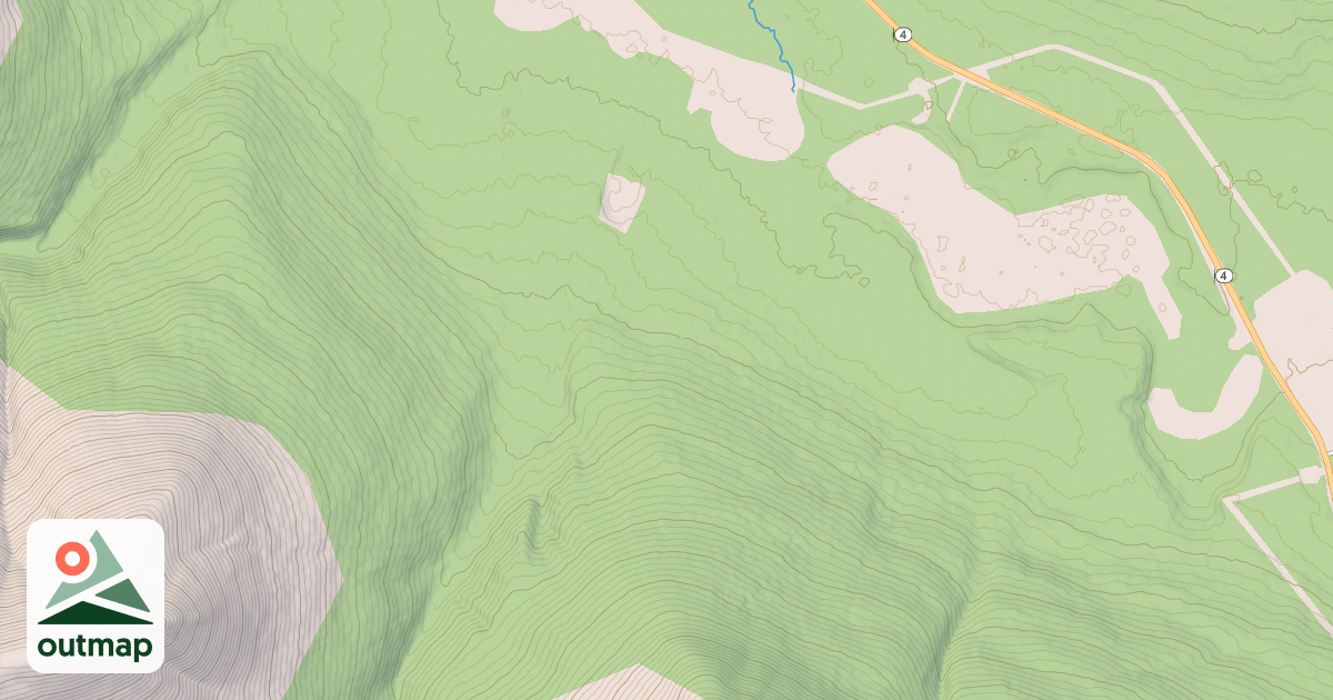 Map of Fourth of July Creek