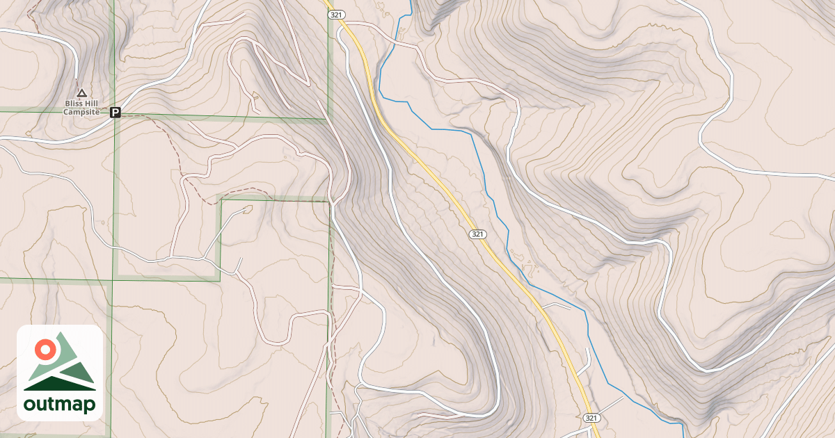 Map of Allegheny Snowmobile Loop