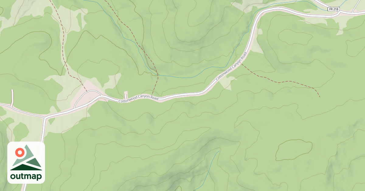 Map of COTTONWOOD CANYON