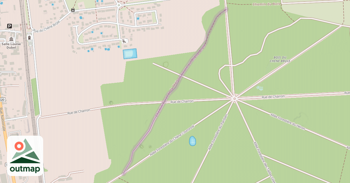 Map of Chemin Rural de la Maison Neuve au Chêne Brulé